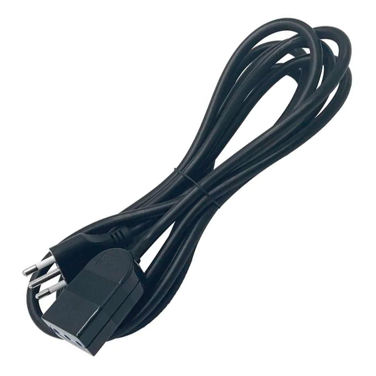 Alargador Simple Negro 2P+T 5 Metros 250V 10A