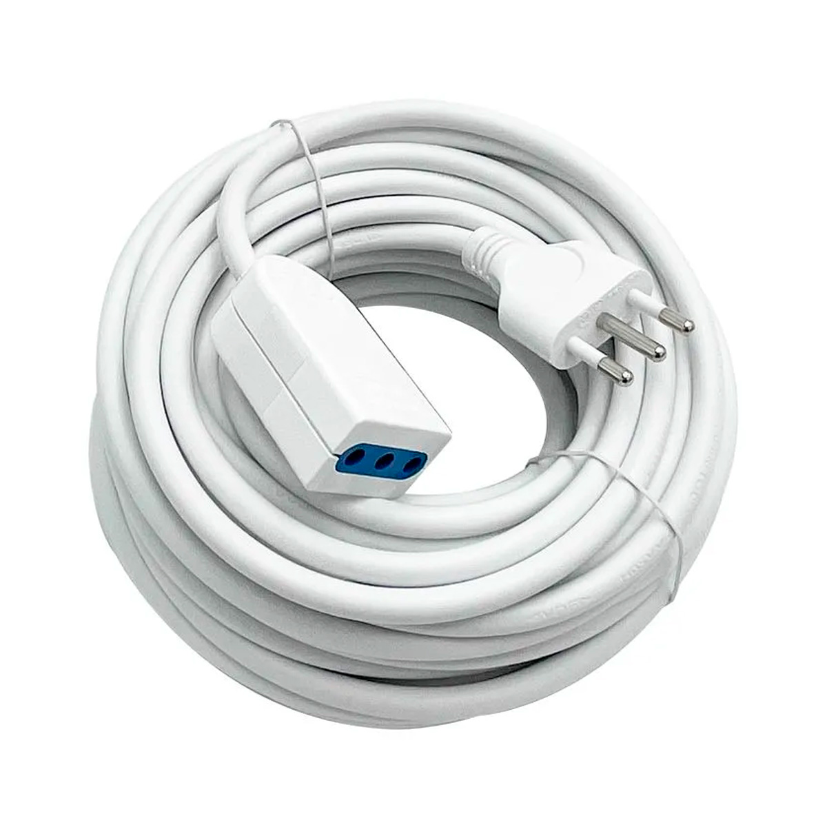 Alargador Simple Blanco 2P+T 15 Metros 250V 10A