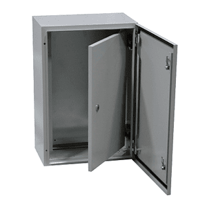 Tablero Metálico Gabinete 300x250x200mm 2 Puertas IP66