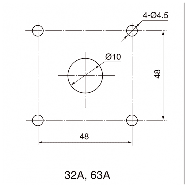 Selector Tipo Pacco 32A 3 Polos 1-0-2 690V 2