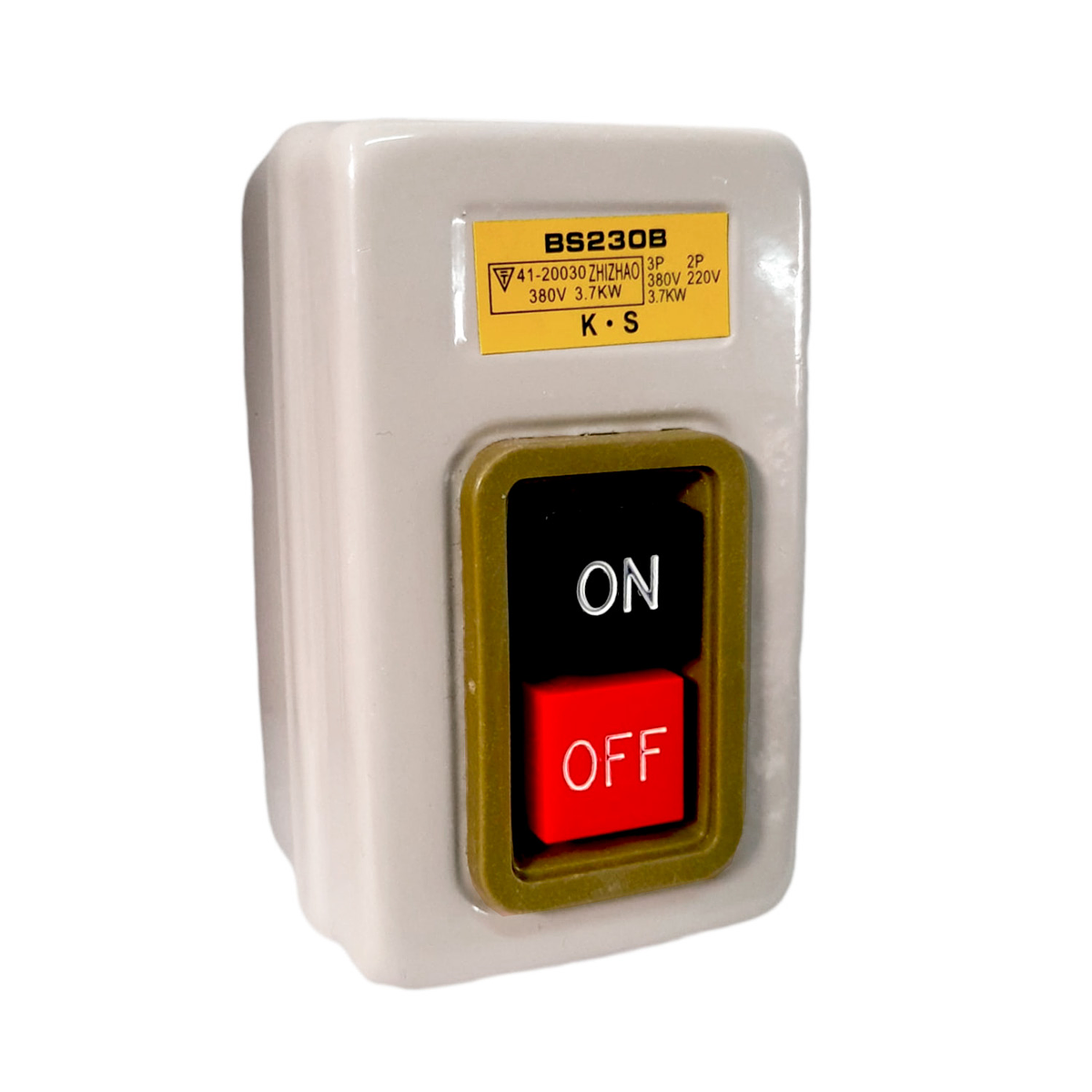 Interruptor Botonera 7.5KW Partir Parar Caja Metálica 30A