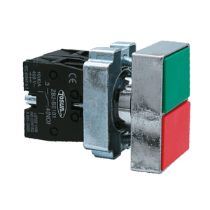 Pulsador Metálico Partir Parar 1NA+1NC 22mm