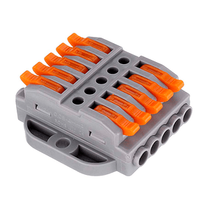 Conector Rápido Empalme Fast Clip Wago 5 Vías