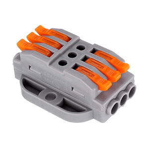Conector Rápido Empalme Fast Clip Wago 3 Vías
