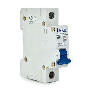 Interruptor Automático 1x10 Curva C 6kA Lexo EBS6BN