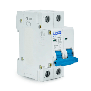 Interruptor Automático 1P+N 16A Curva C 6kA Lexo EBS6BN