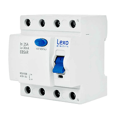 Interruptor Diferencial 4x25 30mA Lexo EBS6R