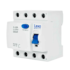 Interruptor Diferencial 4x40 30mA Lexo EBS6R