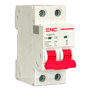 Interruptor Automático 2x20A Curva C 6kA CNC YCB9-63
