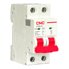 Interruptor Automático 2x25A Curva C 6kA CNC YCB9-63