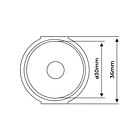 Aislador tipo Barril de Resina M8 51x36 3