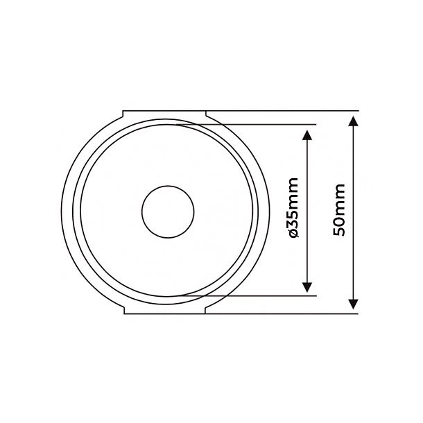 Aislador tipo Barril de Resina M10 76x50 3