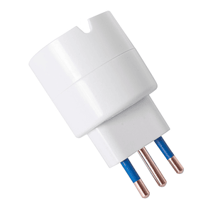 Adaptador Schuko 10A 250V 2P+T