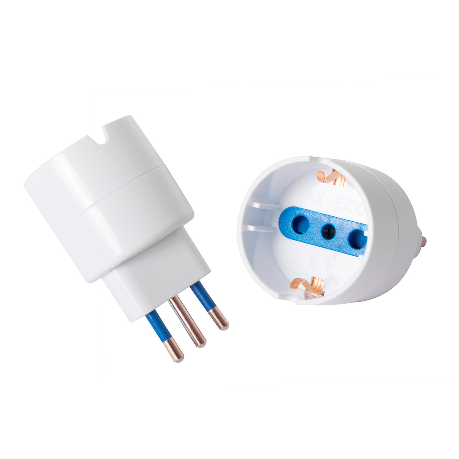 REMA ADAPTADOR SCHUKO 10A 250V BLANCO