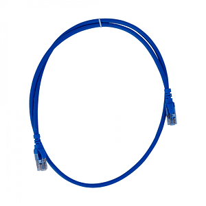 Cable Patch Inyectado Multifilar 1 Metro Azul CAT6A U/FTP
