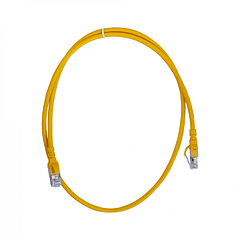 Cable Patch Inyectado Multifilar 1m Amarillo CAT6A U/FTP