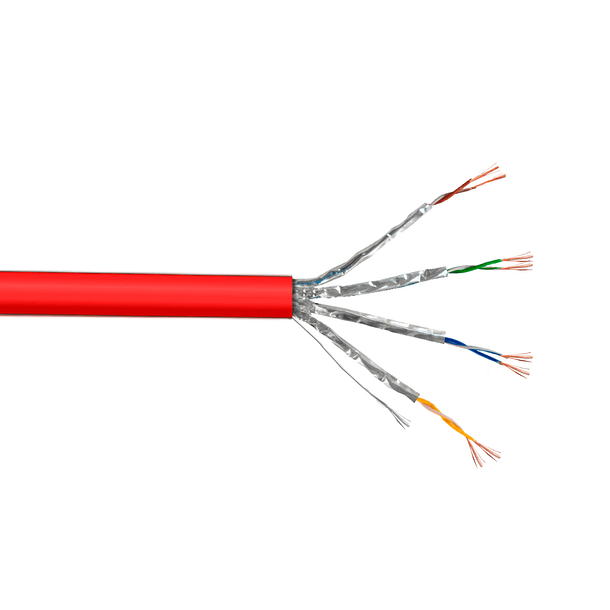 Cable Patch Inyectado Multifilar 2 Metros Rojo CAT6A U/FTP 1