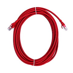 Cable Patch Inyectado Multifilar 5 Metros Rojo CAT6A U/FTP