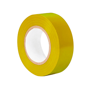 Cinta Aislante PVC Económica 17mm x 10mts Amarillo