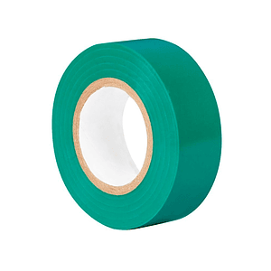 Cinta Aislante PVC Económica 17mm x 10mts Verde