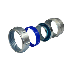 Conector Recto para Flexible Metálico con PVC 32mm