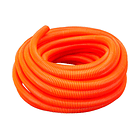 Tubo Corrugado PVC Naranjo 20mm (Rollo 25 metros) 1