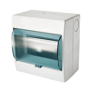 Calota 6 Módulos PVC Sobrepuesto Tapa Transparente