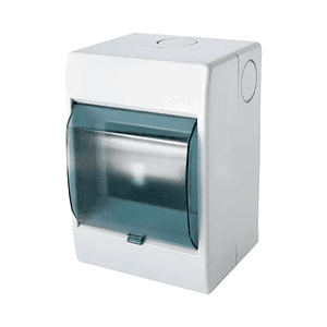 Calota 4 Módulos PVC Sobrepuesto Tapa Transparente