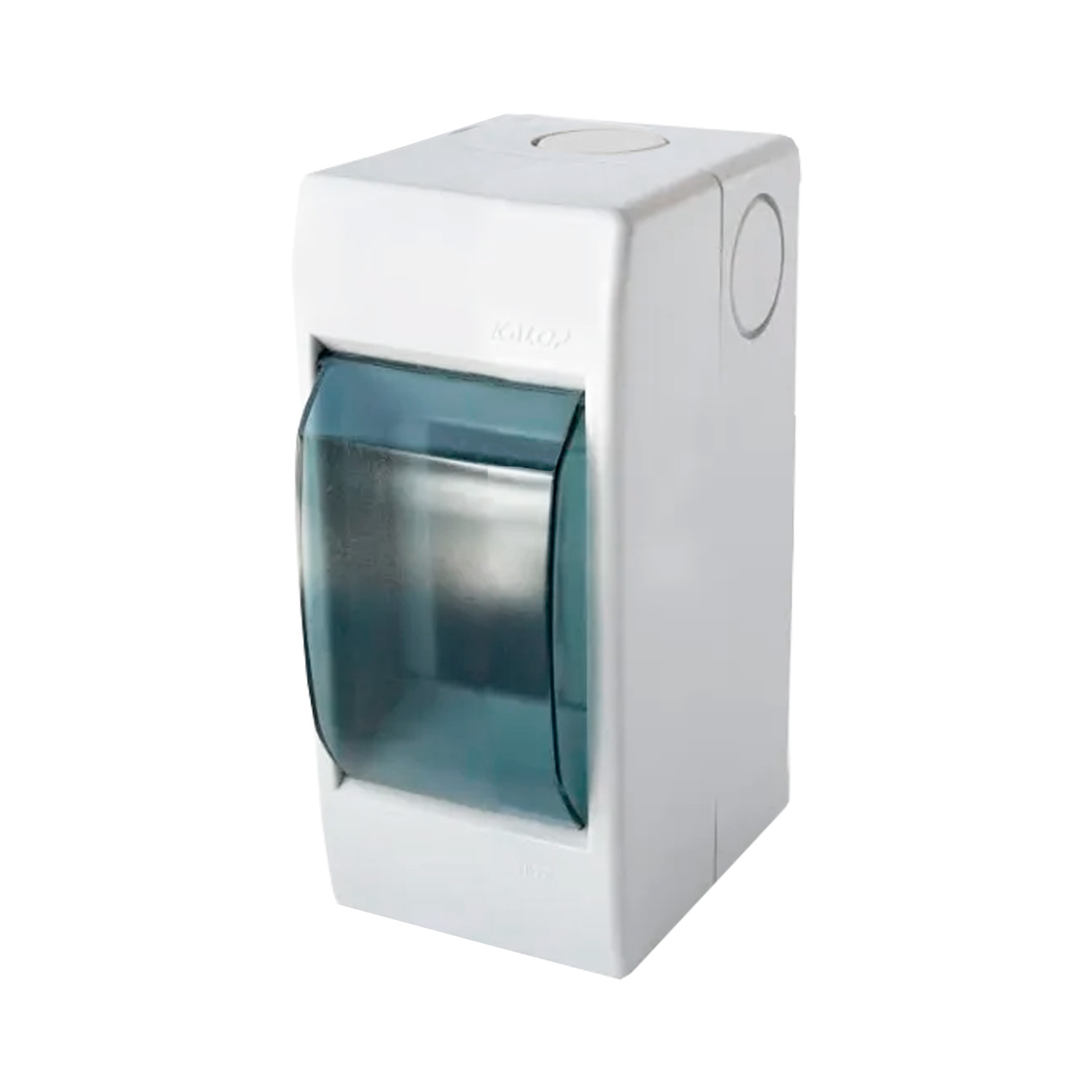 TABLERO PLASTICO 6 MODULOS SOBREPUESTO TAPA TRANSPARENTE