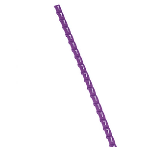 Marcador para Cable Número 7 Violeta 0,5-1,5mm Tira 10U