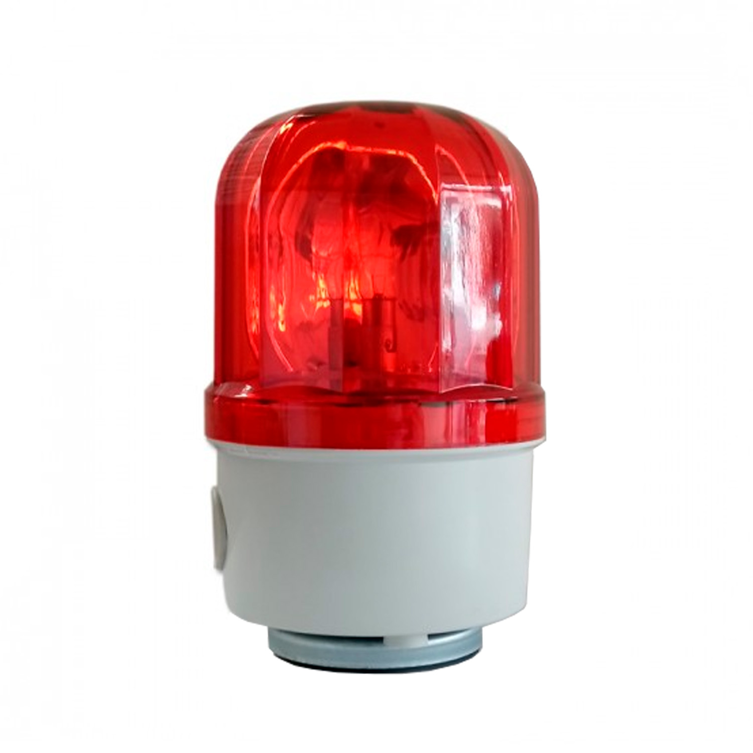 Baliza Giratoria con Sirena 220V Roja