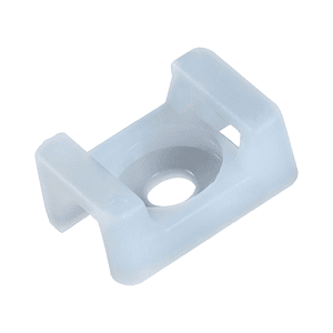 Base para Amarra Chilectra 23 x 16 mm Blanca (100 Unidades)