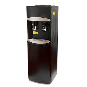 Dispensador de Agua de Pedestal con Ventilador Negro Mate