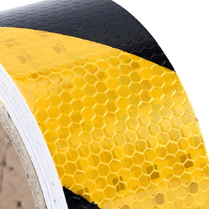Cinta Adhesiva Reflectante Amarillo-Negro 48mm x 25mts