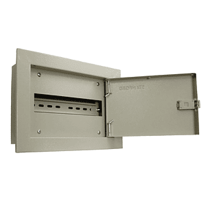 Tablero Metálico Embutido con Chasis 12 Módulos IP22 IK10