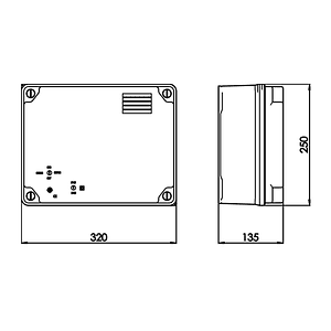Caja Estanca Lisa PVC 320x250x135 IP55