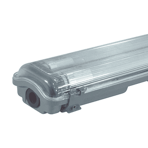 Equipo Estanco 2x10W con Tubos LED Blanco Frío 6500K