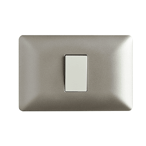 Interruptor Simple 9/12 10A 220V Color Champagne
