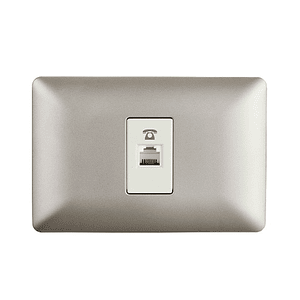 Toma Telefono RJ11 220V Color Champagne