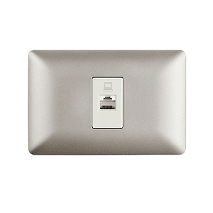 Toma Red Computación RJ45 Cat5E 220V Color Champagne