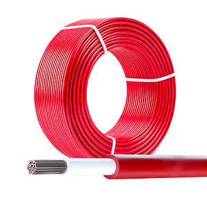 Cable Solar 6mm 1,8KV Libre de Halógenos Rojo 100 Metros