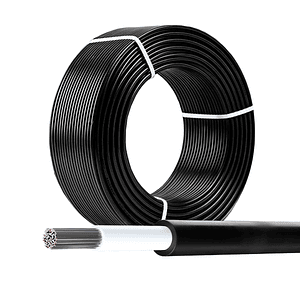 Cable Solar 6mm 1,8KV Libre de Halógenos Negro 100 Metros