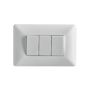 Interruptor Triple 9/32 10A 220V Blanco Stanford 2913