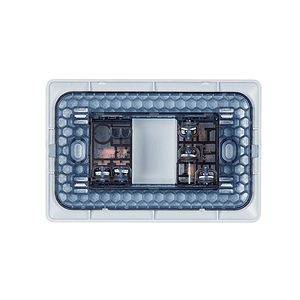 Interruptor 9/12 + Enchufe 10A 220V Blanco Stanford 2915