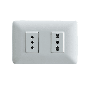 Enchufe 10A + Enchufe 10/16A 220V Blanco Stanford 2922