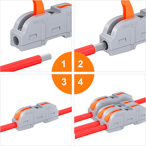 Conector Rápido Empalme Fast Clip Wago 1 Via