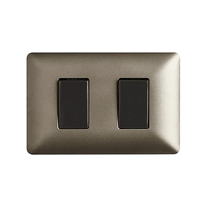 Interruptor Doble 9/15 10A 220V Color Café 4912