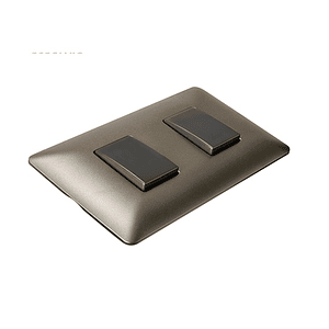 Interruptor Doble 9/15 10A 220V Color Café 4912
