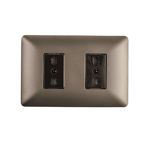 Enchufe Doble 2P+T 10/16A 220V Color Café