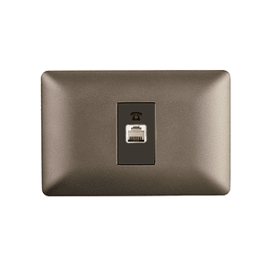 Toma Telefono RJ11 220V Color Cafe